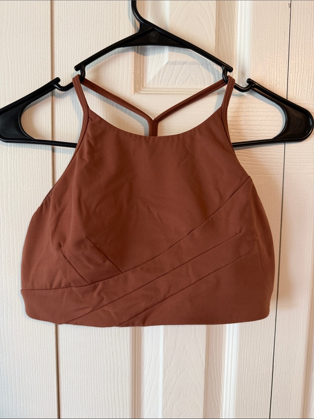 Lululemon Brown High-Neck Sports Bra